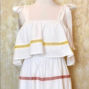 English factory rainbow Tiered Sundress